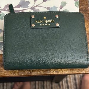 Kate Spade Green Leather Wallet